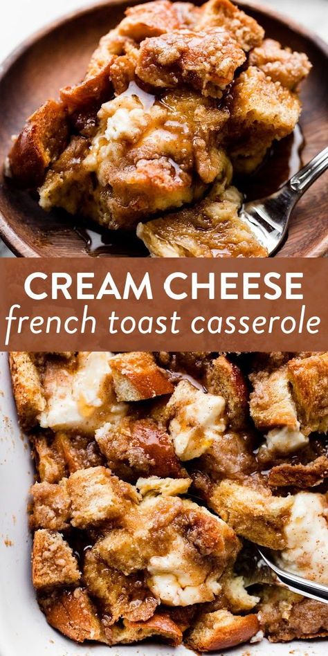 French Toast Bake Cream Cheese, Baked Cream Cheese French Toast, Old Bread French Toast Casserole, Freezer French Toast Bake, French Toast Christmas Morning, The Best French Toast Casserole, Sour Dough French Toast Bake, French Toast Casserole With White Bread, Sourdough Bread French Toast Casserole