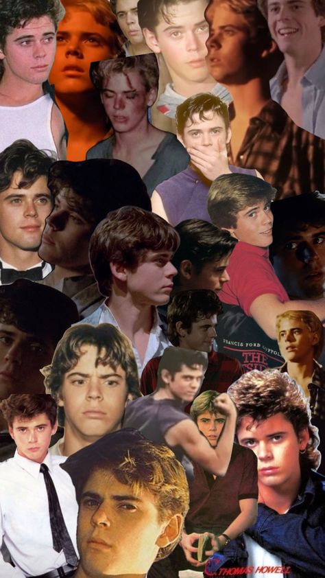 C. Tomas Howel serves #ponyboycurtis Greaser Guys, The Outsiders Ponyboy, Pony Boy, Thomas Howell, The Outsiders Cast, Stay Gold Ponyboy, The Outsiders Greasers, The Outsiders 1983, Matt Dillon