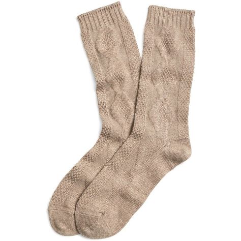 Socks Png, Cable Socks, Polyvore Png, Beige Socks, Aesthetic Socks, Stephanie Miller, Pretty Little Liars Outfits, Png Polyvore, Cable Knit Socks