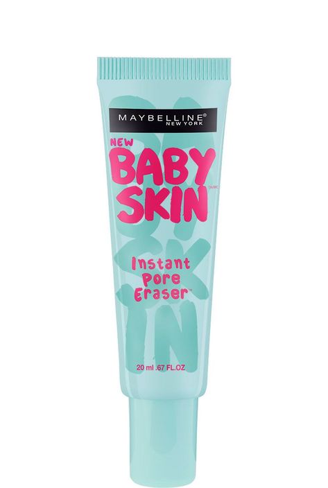 Baby Skin Instant Pore Eraser Primer by Maybelline. Long Lasting pore-blurring and moisturizing makeup primer to smooth skin's surface with a matte finish. Maybelline Primer, Baby Skin Primer, Best Drugstore Primer, Best Pore Minimizer, Drugstore Primer, Best Face Primer, Maybelline Baby Skin, Primer For Oily Skin, Penyimpanan Makeup