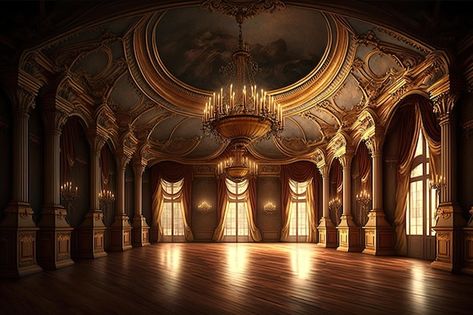 Photo empty elegant and luxury of a ball... | Premium Photo #Freepik #photo #palace #castle-interior #palace-background #royal-palace Ibong Adarna, Palace Ballroom, Royal Background, Ball Room, Ancient Indian Architecture, Royal Ball, Palace Interior, Castle Aesthetic, Castle Designs