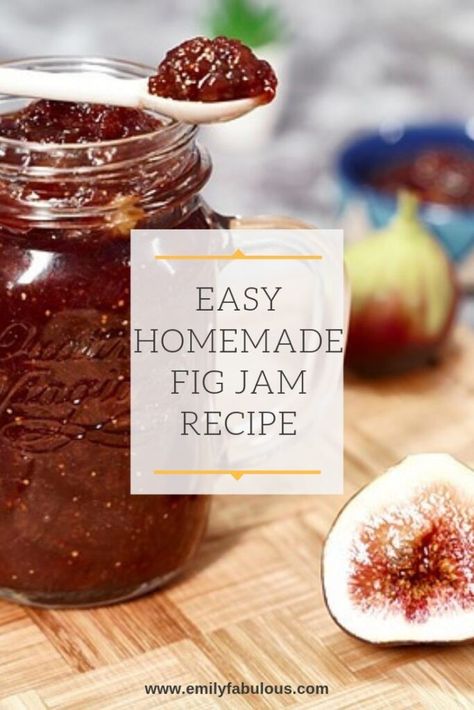 Fig Perserves Recipes, Fig Jelly, Fig Preserves Recipe, Homemade Fig Jam, Cheese On Toast, Fig Jam Recipe, Freezer Jam Recipes, Fig Spread, Jam Recipes Homemade