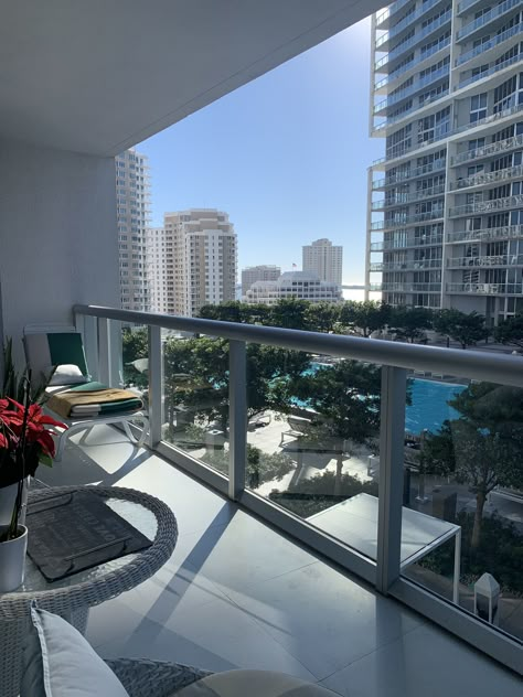 City Apartment Balcony, Miami Apartment Aesthetic, Unique Buildings Architecture, Miami Apartment, Apartment View, Miami Life, Conference Design, Interiors Dream, Unique Buildings