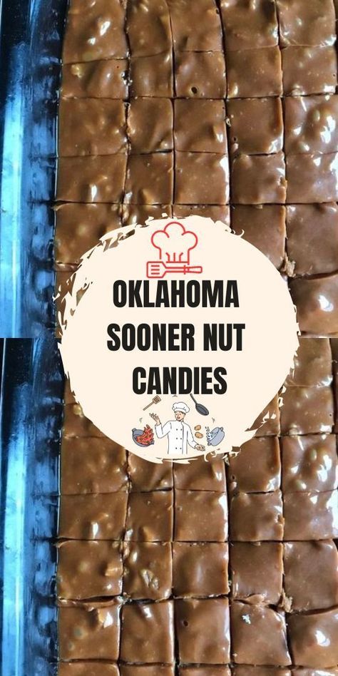 Oklahoma Sooner Nut Candies are a delightful treat that combines the sweetness of caramel and the crunchiness of nuts. This recipe is inspired by the famous Oklahoma Sooner candies and offers a homemade version that is both delicious and addictive. With its rich caramel coating and a variety of nuts, these candies are sure to bring joy to both adults and children. Whether you’re making them for a special occasion or simply to satisfy your sweet tooth, these nut candies are sure to be a hit. Oklahoma Nut Candy Recipe, Oklahoma Nut Candy 12 Tomatoes, Carmel Candy Recipe Easy No Corn Syrup, Oklahoma Nut Candy, Old Time Butter Crunch Candy, See’s Candy Fudge Recipe, Caramel Coat, Oh Fudge, Candied Nuts