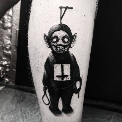 Scary Tattoo Ideas, Norwegian Tattoo, Horror Tattoo Ideas, Satanic Tattoos, Wörter Tattoos, Kunst Tattoos, Demon Tattoo, Scary Tattoos, Creepy Tattoos