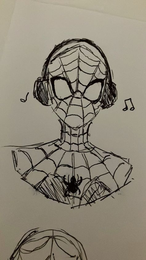 Hello Kitty Spider Man Drawing, Drawing Inspo Spiderman, Drawing For Starters, Sketch Ideas Spiderman, Spider Man Drawing Sketches Easy, Cute Things To Sketch Easy, Cute Spiderman Drawing Easy, Drawing Ideas Easy Spiderman, Tiny Spiderman Tattoo