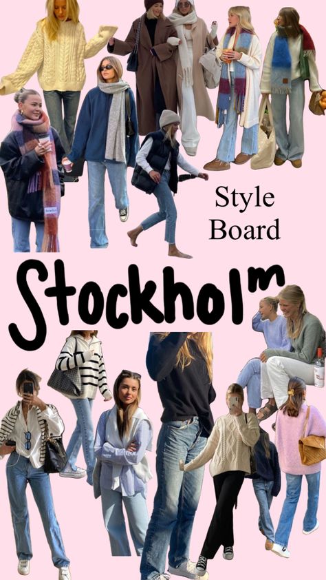 Stockholm Street Style 2023, Sweden Outfit Aesthetic, Winter Outfits Sweden, Sweden Winter Fashion, Sweden Spring Outfit, Swedish Aesthetic Outfits, Winter Stockholm Outfit, Sweden Outfit Winter, Swedish Style Fashion Stockholm