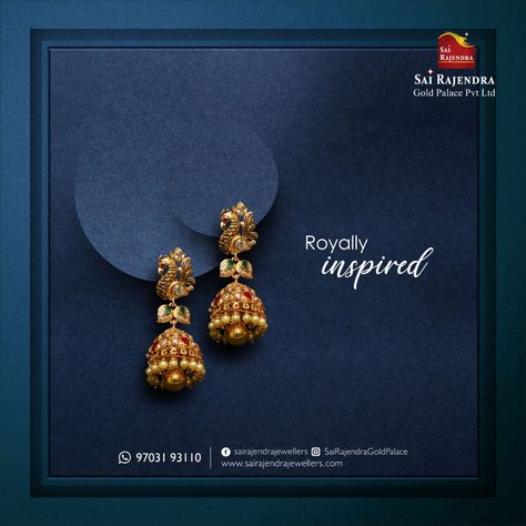 A piece of art from our rich and royal tradition Sai Rajendra Gold Palace Pvt Ltd  For more information Contact us at wa.me/9703193110  or call us at 97031 93110  #jewellary #earrings #statementearrings #Diamond_Jewellery #gemfacts #jewellary #jewelerybrand #gold_diamond #haram #hyderabad #earrings #22caratgoldjewellery #valentinesday Small Buttalu Earrings Gold, Gold Jhumka Designs, Gold Buttalu, Uncut Jewellery, Diamond Haram, Latest Earrings Design, Gold Palace, Gold Earrings For Kids, Small Earrings Gold