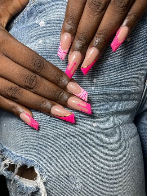 Lipstick Nails, Nails Pink, Short Nails, Pink Nails, Nails, Hair, Pink, Beauty, Quick Saves