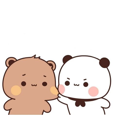 Bubu Dudu Cute Images, Bubu And Dudu Cute Wallpaper, Dudu Bubu Love, Dudu And Bubu, Panda Gemoy, Bubu And Dudu, Dudu Bubu, Bear Gif, Bubu Dudu