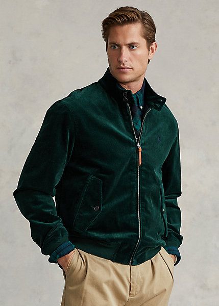 Men Corduroy Jacket, Coats Outfits, Green Suede Jacket, Herren Style, Rugby Fashion, Men Closet, Stylish Mens Fashion, Expensive Clothes, Men Photography