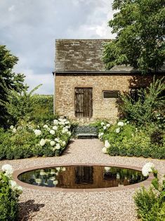 Moderne Have, Gravel Garden, House And Garden, Contemporary Garden, Water Features In The Garden, Mediterranean Garden, A Pond, Courtyard Garden, House Garden