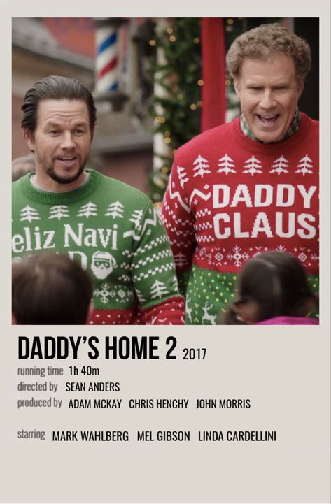 minimal polaroid movie poster for daddy’s home 2 Daddys Home Movie Poster, Christmas Movie Prints, Christmas Movie Polaroid Poster, Christmas Movies Posters, Xmas Films, Christmas Movie Posters, Christmas Movie Poster, Polaroid Movie Poster, Christmas Movies List