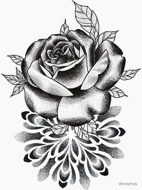 Rose Mandala Tattoo Design, Rose Mandala Tattoo, Simple Mandala Tattoo, Fake Tattoo Sleeves, Rose Drawing Tattoo, Shoulder Blade Tattoo, Family Tattoo Designs, Half Sleeve Tattoos For Guys, Floral Tattoo Sleeve