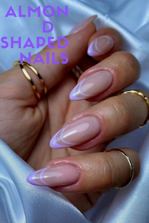 You know whether you prefer round or square nails, but what about the trendy coffin nails or almond nails? Not very round, not very pointed, almond-shaped nails are always smooth. Check out these simple and beautiful almond-shaped nail designs that range from minimalist to stylish to bold. I hope they inspire you. Nails Basic, Nails French Tip, Almond Shape Nails, Almond Nails Designs, Almond Acrylic Nails, Nails Medium, Nails French, Nails Simple, Oval Nails