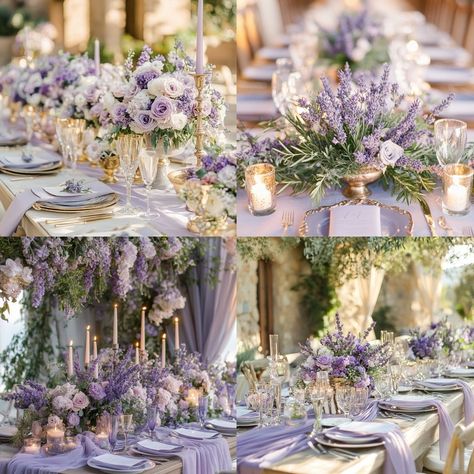 Violet Themed Wedding, Wedding Rapunzel Theme, Colour Scheme For Wedding, Diy Purple Wedding Decorations, Pastel Enchanted Forest Theme, Rapunzel Aesthetic Wedding, Lavender Garden Party, Pastel Pink And Purple Wedding Theme, Wedding Ideas Lilac