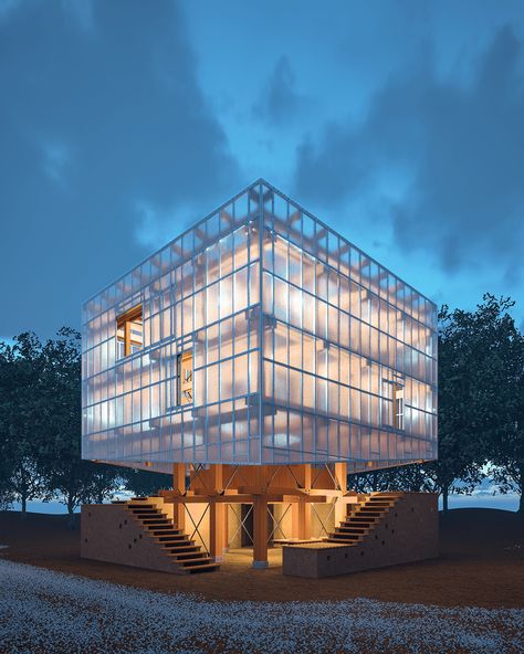 Kengo Kuma & Associates Design Archviz Recreation on Behance Japanese Architecture, Le Corbusier, Kengo Kuma, Kengo Kuma Interior, Kengo Kuma Architecture, Bookstore Design, Mall Design, Japanese Architect, Building Exterior