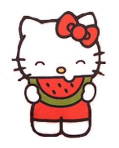 Sweet Kitty Hello Kitty Strawberry Tattoo, Hello Kitty Watermelon, Strawberry Hello Kitty Painting, Hello Kitty Holding Strawberry, Hello Kitty Summer Icons, Hello Kitty Bumble Bee, Hello Kitty Clipart, Hello Kitty Decorations, Hello Kitty Printables