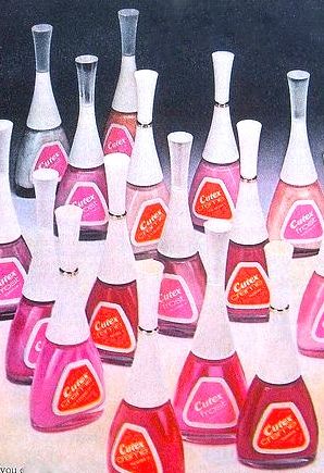 Cutex Nail Polish Vintage Makeup Ads, Vintage Advertising Art, Makeup Ads, Childhood Memories 90s, Retro Nails, Old Makeup, Vintage Nails, Makeup Package, Childhood Memories 70s