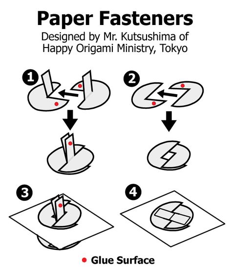 Paper Fasteners - instructions by shadree Paper Fastener Crafts, Paper Mechanics Design, Paper Fastener, Adulting Hacks, Paper Mechanics, Paper Folding Crafts, Lap Book, Creative Origami, Paper Engineering