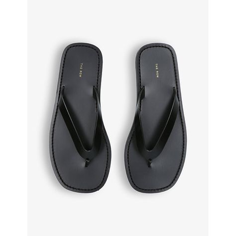 Find THE ROW City Slip-on Leather Flip Flops 8 on Editorialist. | The Row leather flip flops100% leatherSlips onRound open toe, toe-post silhouette, slightly raised soleSpecialist leather cleanMade in ItalyUpper: 100% leatherLining: 100% leatherSole: 100% leather Black City, Rubber Flip Flops, Suede Clogs, Uk Women, Lace Up Flats, Leather Flip Flops, Suede Loafers, Leather Flats, Leather Loafers