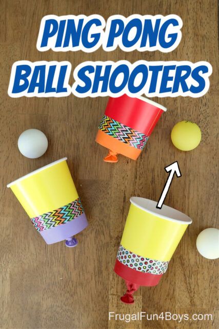 Sport Themed Crafts, Ping Pong Games, Olympic Crafts, Carnival Games For Kids, Ping Pong Balls, Sport Craft, Homemade Toys, Crafts For Boys, Stem Projects