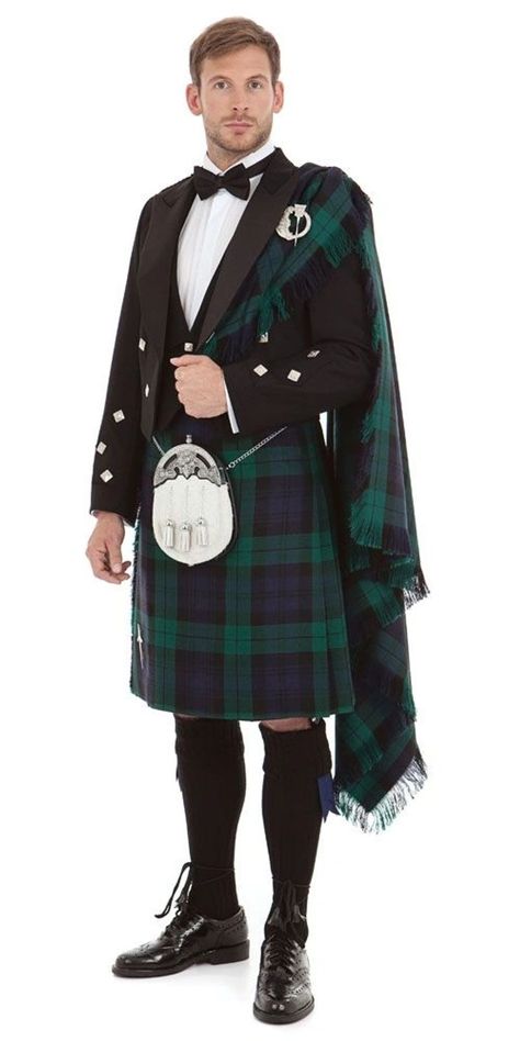 Highland Attire | St. Andrew's Society of North Carolina Scottish Dress, Scottish Clothing, Kilt Belt, Kilt Jackets, Scottish Man, Leather Kilt, Kilt Outfits, Black Watch Tartan, Scottish Fashion