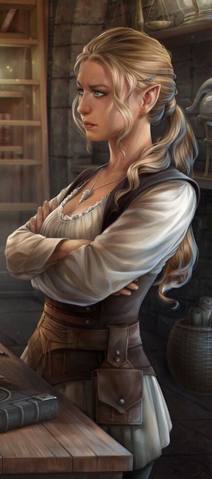 Elf Fantasy Art, Elves Ideas, Elven Woman, Dnd Elves, Blonde Female, Character Profiles, Half Elf, Elf Characters, Elves Fantasy