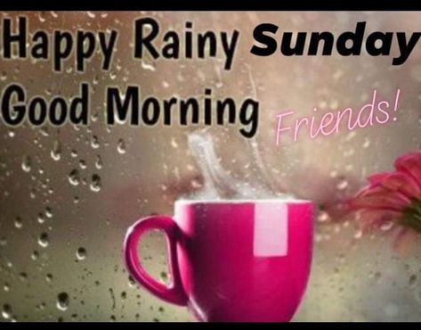 Good Morning Rainy Sunday, Rainy Sunday Morning Quotes, Rainy Sunday Quotes, Happy Rainy Sunday, Rainy Morning Quotes, Sunday Posts, Good Morning Rainy Day, Rainy Day Quotes, Friday Inspirational Quotes