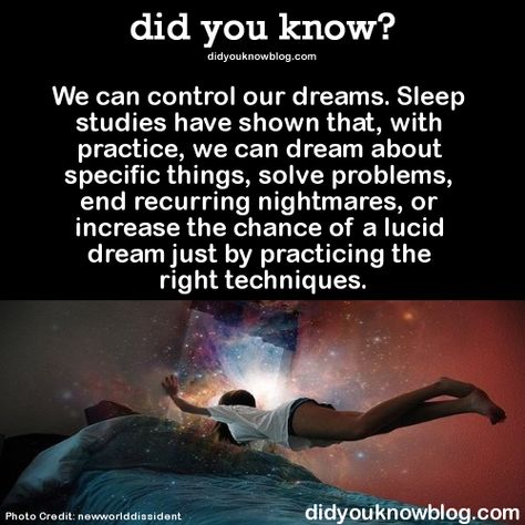 Click here to learn how to control your dreams! ►►►► We can control our dreams. Sleep studies have shown that, with practice, we can dream about specific things, solve problems, end... Lucid Dreaming Tips, Dream Facts, Lucid Dreaming Techniques, Control Your Dreams, Facts About Dreams, About Dreams, Sleep Studies, Lucid Dreams, Dream Symbols