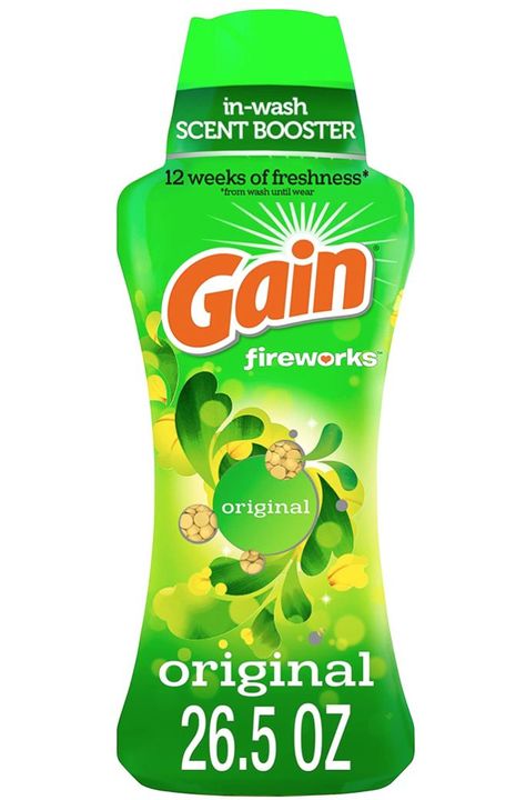 The only scent of laundry detergent I like is Gain Original. Been going strong for 10+ years! These Gain Fireworks add an extra boost, making everything smell better. Gain Fireworks, Laundry Scent Booster, Laundry Scent Boosters, Laundry Scents, Washing Detergent, Scent Booster, Household Products, Laundry Detergent, Fabric Softener