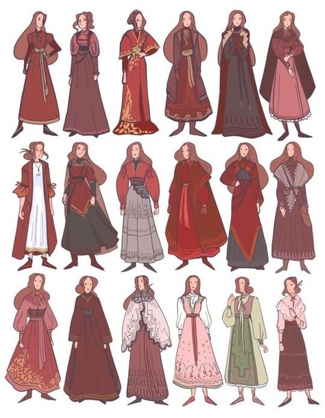 Fantasy Reference Drawing, Viking Outfit Reference, Elfish Clothes, Fantasy Clothing Medieval, Fantasy Outfits Drawing Reference, Fantasy Outfits Art Reference, Clothing Fantasy Design, Drawing Dresses Reference, How To Draw Fantasy Clothes