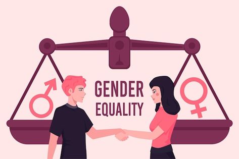 Gender Equality Poster Design, Gender And Development Posters, Gender Sensitivity Poster, Equality Poster Art, Gender Inequalities Illustration, Women Equality Poster, Poster About Gender Equality, Gender Equality Activities, Gender Inequality Poster