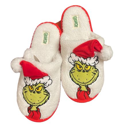 Super Limited Edition White Grinch Slippers. Various Sizes Available: Size 5/6, 7/8 And 9/10. Limited Stocks. Grinch Slippers, Grinch Stuff, Grinch Crafts, Ugg Classic Mini, Grinch Stole Christmas, Slide Slippers, Cricut Free, Christmas Mom, The Grinch