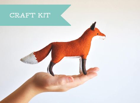 Fox Sewing, Fox Felt, Fox Sewing Pattern, Stuffed Animal Diy, Stuffed Fox, Diy Stuffed Animal, Stuffed Animal Sewing, Fox Crafts, Fox Ornaments