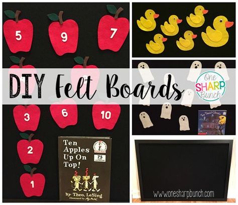 Felt Apples, Felt Activities, Diy Felt Board, Homeschool Toddler, Flannel Stories, Flannel Board Stories, Story Props, Flannel Boards, Felt Board Stories