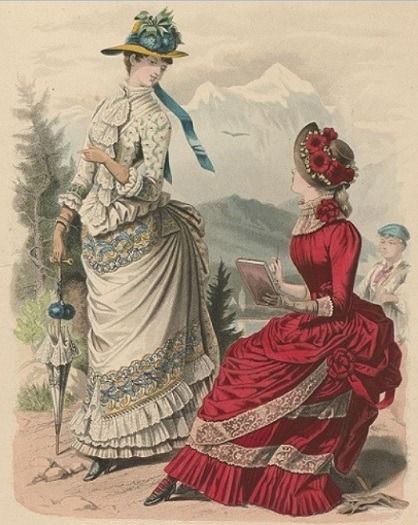 Fashion Plates and Ephemera! 1883 Fashion, 1889 Fashion, Drag Clothing, 1880 Fashion, 1899 Fashion, 1880s Fashion, Bustle Dress, 19th Century Fashion, White Cover