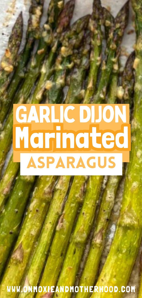 Perfect for family gatherings or weeknight meals, this dish is not only delicious but also incredibly easy to prepare. With a flavorful marinade featuring garlic and Dijon mustard, these oven-roasted asparagus spears are sure to delight your taste buds and impress your guests. Plus, I'll share all my best tips for achieving perfectly roasted asparagus every time. Get ready to elevate your side dish game with this mouthwatering recipe! Marinated Asparagus Recipes, Marinated Asparagus Cold, Cold Asparagus Recipes, Garlic Asparagus Recipes, Asparagus Marinade, Canned Asparagus Recipes, Asparagus Recipes Grilled, Roasted Asparagus Oven, Roasted Asparagus Recipes