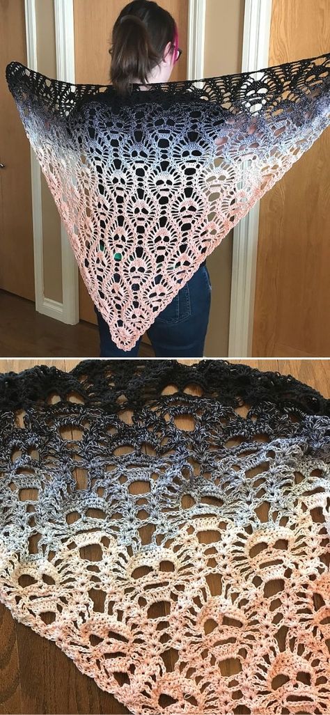 Ponchos, Crochet Shawl For Beginners, Sock Yarn Crochet, Easy Crochet Shawl, Crochet Shawl Tutorial, Shawl Tutorial, Feminine Crochet, Crochet Prayer Shawls, Lace Shawl Pattern