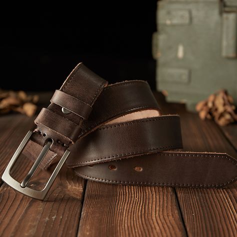 Genuine leather belt