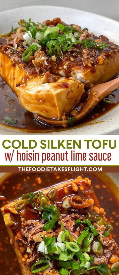 Winter Tofu Recipes, Chinese Cold Dishes, Semi Firm Tofu Recipes, Cold Silken Tofu, Silken Tofu Recipes Asian, Silken Tofu Soup Recipes, Lemongrass Tofu Vietnamese, Savory Silken Tofu Recipes, Medium Tofu Recipes