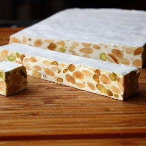 Torrone (Italian Nut and Nougat Confection) Recipe and Video Torrone Recipe, Nougat Recipe, Nougat Candy, Food Wishes, Christmas Candy Recipes, Italian Cookies, Homemade Candies, Baking Cake, Italian Desserts