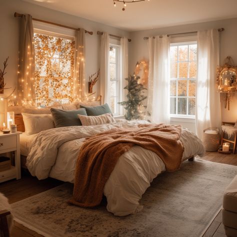 Autumn Room, Fall Room Decor, Fall Bedroom Decor, Fall Bedroom, Woman Bedroom, Cozy Room Decor, Redecorate Bedroom, Home Inspo, Room Makeover Bedroom