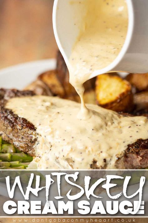 This Whisky Cream Sauce is absolutely delicious and so easy to make - perfect for steak or haggis! | www.dontgobaconmyheart.co.uk