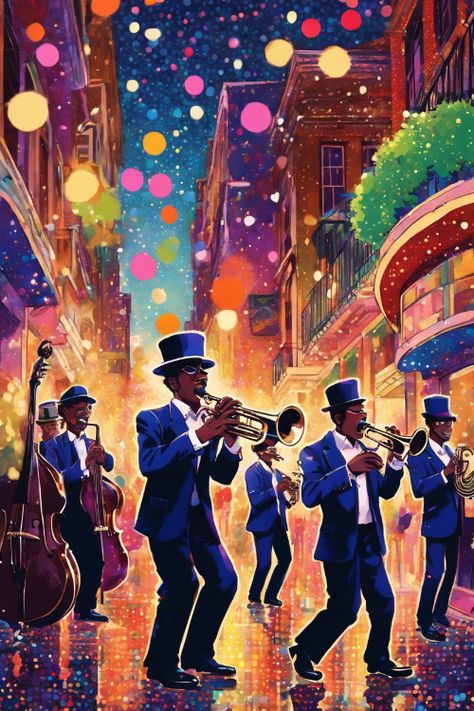 New Orleans Jazz Check more: https://paintlyx.com/new-orleans-jazz/ New Orleans Music Aesthetic, Jazz Fest New Orleans, New Orleans Jazz Aesthetic, New Orleans Music, New Orleans Jazz, Jazz Fest, 2025 Vision, Jazz Blues, Jazz Festival