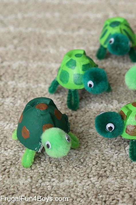 Turtle Crafts, مشروعات العلوم, Toddler Arts And Crafts, Animal Crafts For Kids, Daycare Crafts, Aktivitas Montessori, Crafts Paper, Craft Projects For Kids, Play Ideas