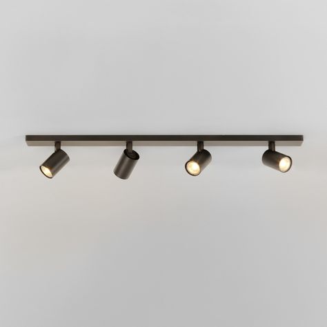 Ascoli Four Bar 7844 Farmhouse Track Lighting, Bathroom Spotlights, Track Lighting Kitchen, Bar Ceilings, Astro Lighting, Spot Plafond, Bathroom Ceiling, Smart Light Bulbs, Beacon Lighting