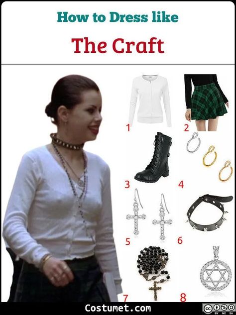 Nancy Downs (The Craft) Costume for Cosplay & Halloween Craft Movie Outfits, Nancy The Craft Costume, Nancy Downs Costume, The Craft Halloween Costume, Nancy The Craft Outfit, The Craft Costume, Nancy Downs Outfit, The Craft Outfits, Nancy Downs The Craft