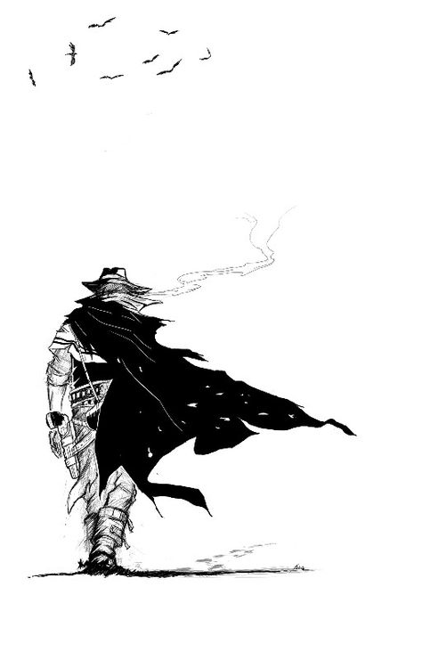 The Gunslinger Art, Western Duel Art, Gunslinger Poses Drawing Reference, Dark Tower Fan Art, Skeleton Gunslinger Tattoo, Call Of Juarez Gunslinger Art, Gunslinger Drawing Poses, Cowboy Gunslinger Art, Gunslinger Pose Reference