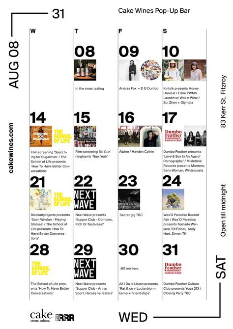 Event Calendar Ideas, Events Calendar Layout, Year Events Calendar, Event Calendar Poster Design, Weekly Event Calendar Design, Poster For Event Ideas, Fashion Calendar Design, Calendar Of Events Design Layout Ideas, Calendar Of Events Design